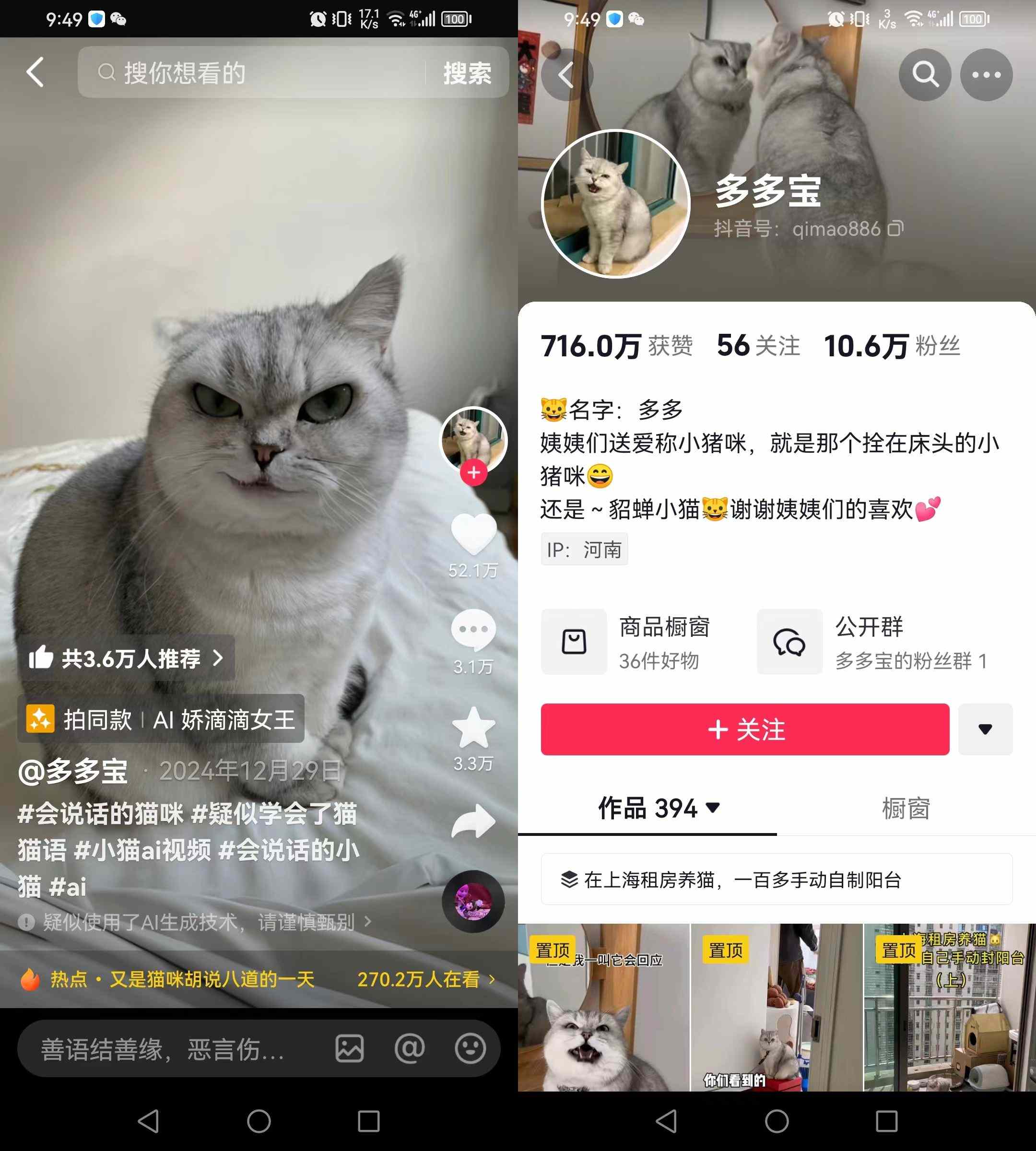 【第9172期】AI技术让动物“开口说话”全程手机操作涨粉10W+，小白轻松上手