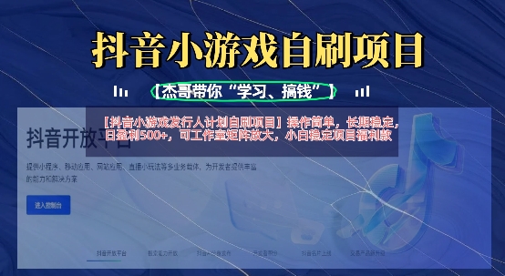 抖音小游戏发行人计划：稳定盈利的自刷项目详解插图