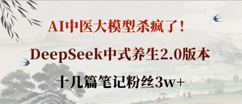 AI赋能中医大模型，DeepSeek 2.0引领中式养生潮流！插图