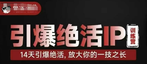 【第9311期】引爆绝活IP训练营14天引爆绝活，放大你的一技之长