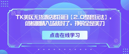 TK美区无货源店群项目全新玩法指南插图