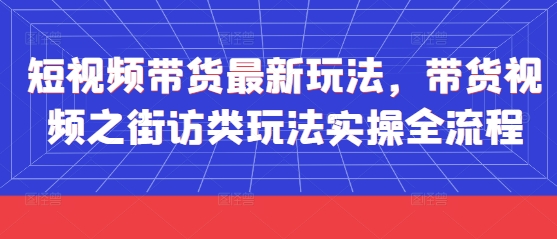 短视频带货：街访类实操流程与最新策略插图