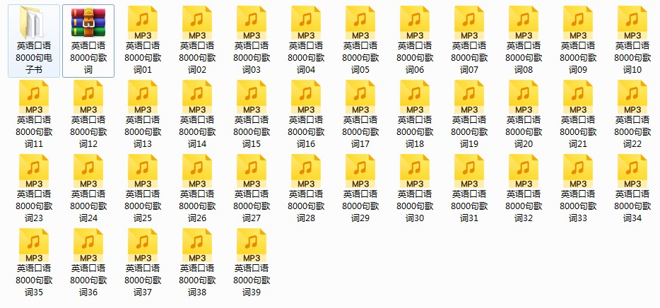 【第9467期】英语语法入门听力与发音技巧MP3_英语口语8000句歌词