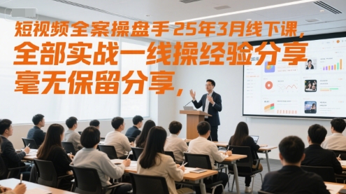 短视频全案操盘手实战课程分享会插图
